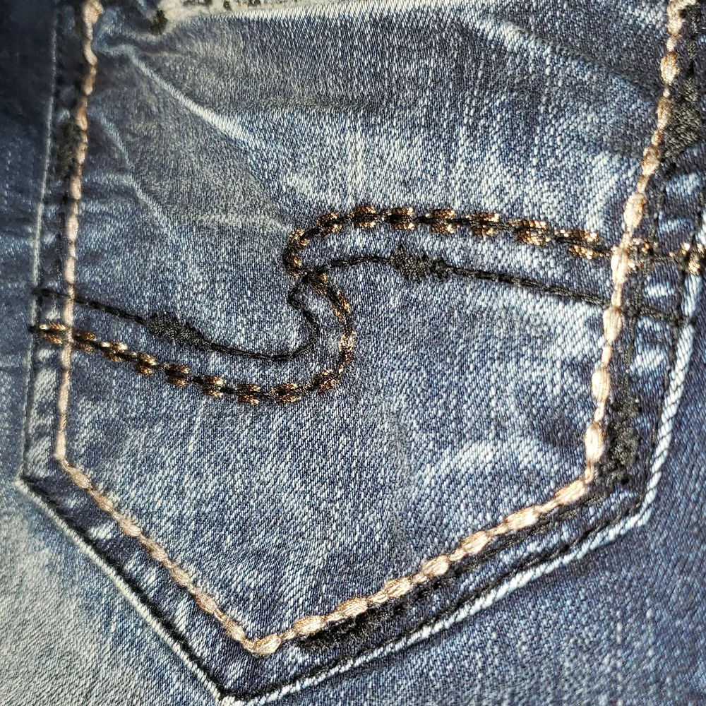 Silver Jeans New Womens Suki Mid Rise Slim Bootcut Jeans Fluid Denim Size 26/31